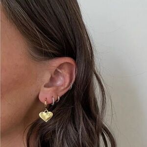 Louis Vuitton vintage heart earrings